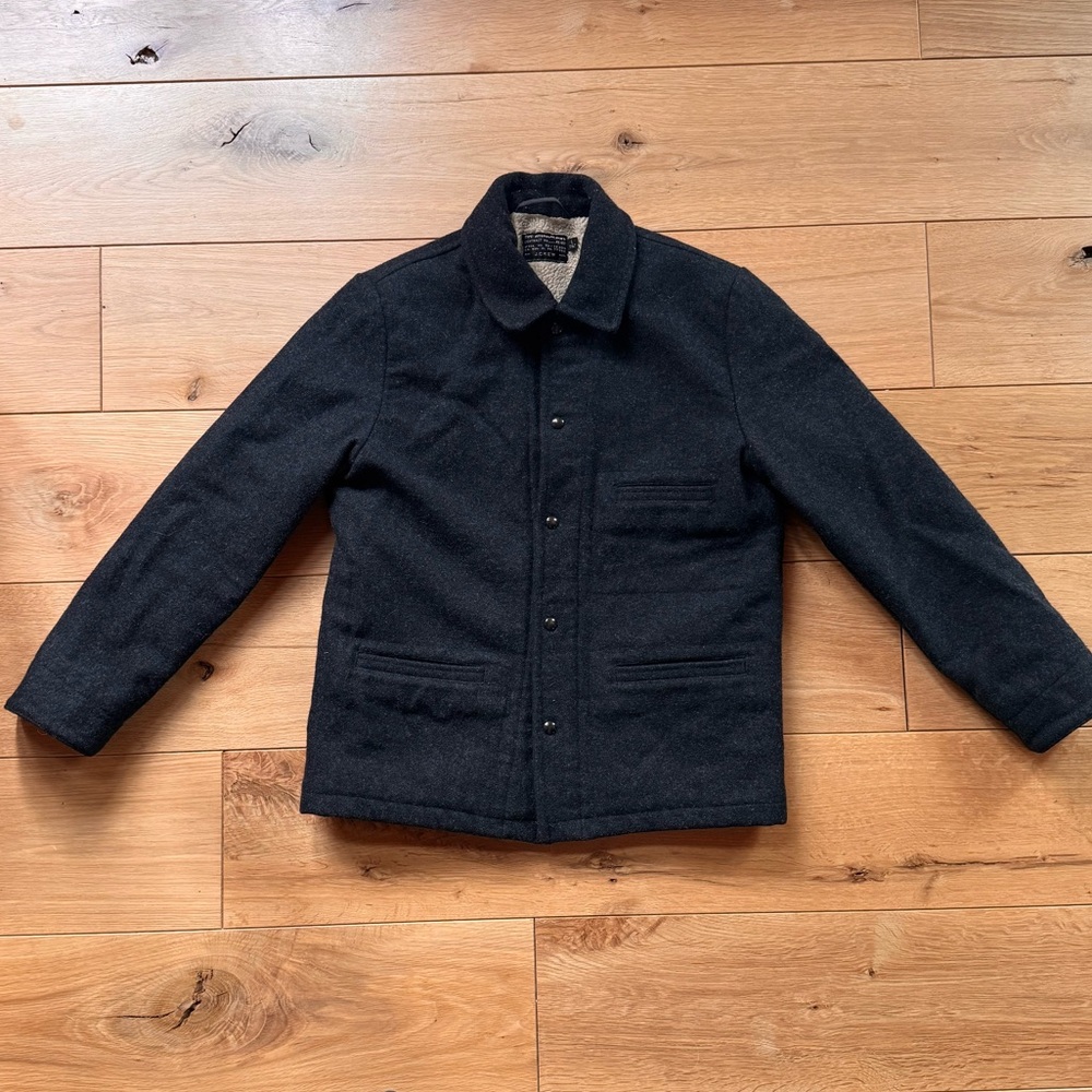J. Crew Men’s Black 100% Wool Thermore® Jacket